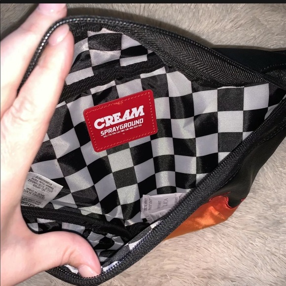NWT SPRAYGROUND Crossbody Fanny Pack Cream Flame - Picture 5 of 11